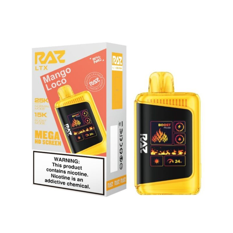 Mango Raz Pod RAZ LTX 25k Disposable Vape | FyreLux Vape Store