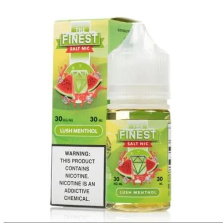 The Finest Lush Menthol SaltNic 30mL – Smooth Watermelon and Cool Mint Nicotine Salt Vape