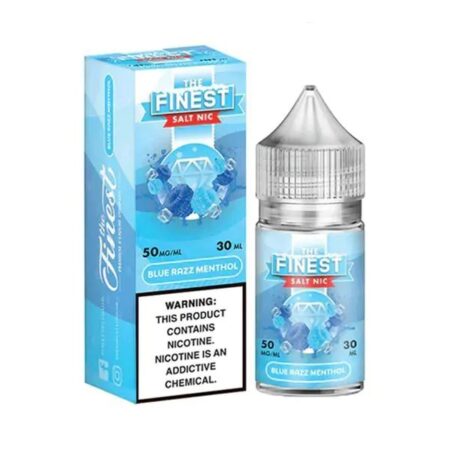 The Finest Blue Razz Menthol SaltNic 30mL – Icy Blue Raspberry Vape Juice with a Smooth Finish