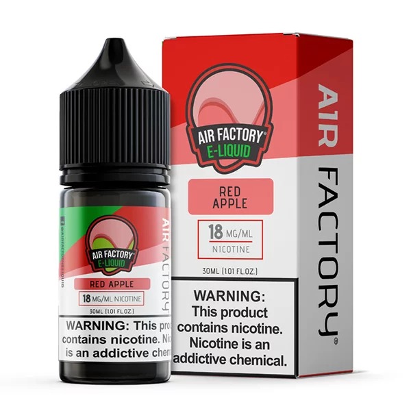 Air Factory Red Apple Nic Salt – 30mL Bottle for a Smooth Apple Flavor