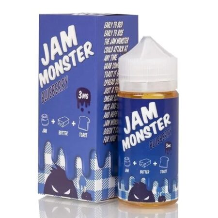 Blueberry Jam Monster E-Juice 100ml – A delicious blend of warm buttered toast and sweet blueberry jam for a satisfying breakfast-inspired vape.