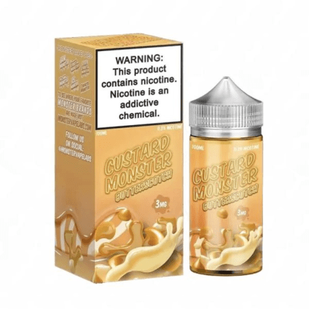 Custard Monster Butterscotch E-Liquid – Indulgent Butterscotch and Creamy Custard Vape