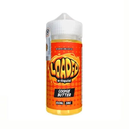 Cookie Butter Loaded E-Liquid 100ml – Smooth, buttery cookie flavor in every puff. A dessert-inspired e-liquid for sweet treat enthusiasts.