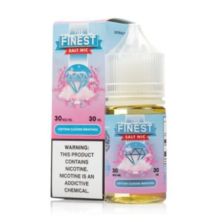 he Finest Salt Nic Cotton Clouds Menthol – Sweet and Refreshing Nicotine Salt E-Liquid