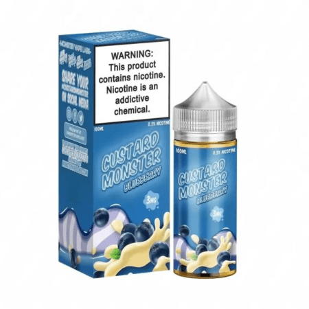 Blueberry Custard Monster E-Juice 100mL – Creamy Vanilla Custard with Sweet Blueberries