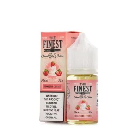 The Finest Strawberry Custard SaltNic 30mL – A Creamy and Fruity Nicotine Salt E-Liquid