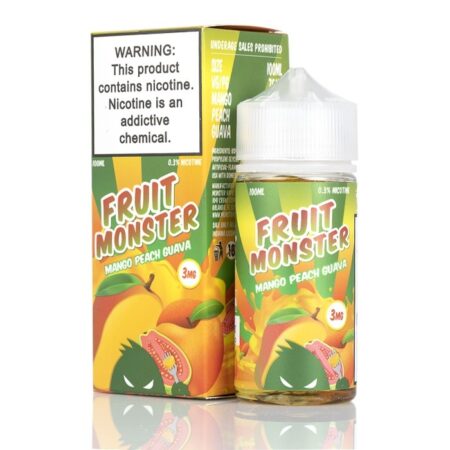 Mango Peach Guava Fruit Monster TFN E-Juice 100ml – A Tropical Blend of Mangoes, Peaches, and Guava