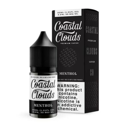 Saltwater Menthol (Mint) by Coastal Clouds – Crisp and Refreshing Mint Nicotine Salt