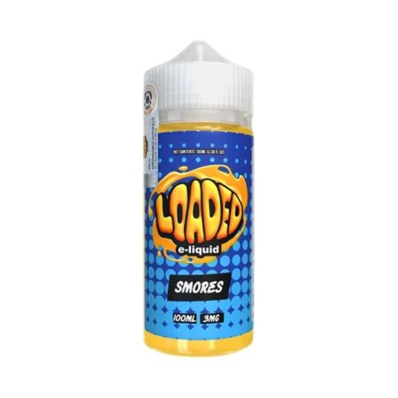 Smores Loaded E-Liquid 100ml – A delightful fusion of marshmallow, chocolate, and graham cracker flavors for dessert vape lovers.