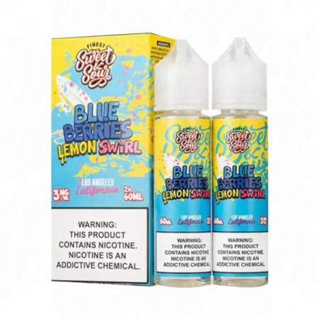 Blue Berries Lemon Swirl Vape Juice – Juicy Blueberry, Tart Raspberry, and Citrus Lemon Blend