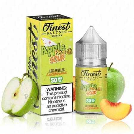 The Finest Apple Peach Sour Rings 30mL – Juicy Apples and Ripe Peaches with a Sour Candy Finish