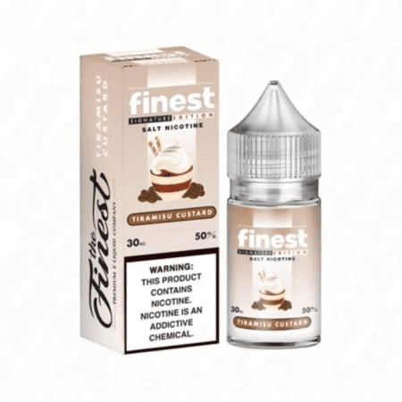 The Finest SaltNic Tiramisu Custard – Indulgent Coffee and Dessert Flavor Nicotine Salt